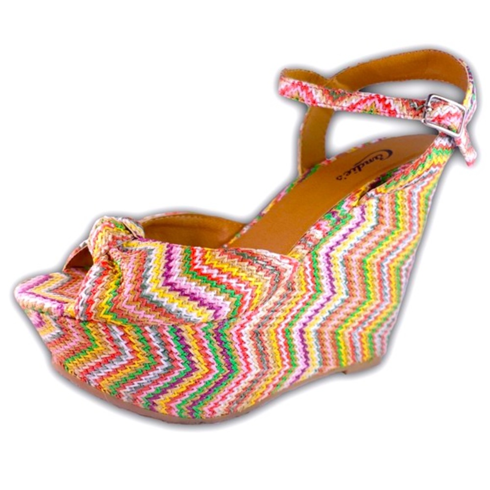 Candies Platform Espadrille Wedge Sandals 8.5